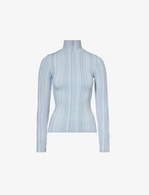 Solden striped stretch-woven top by CORDOVA