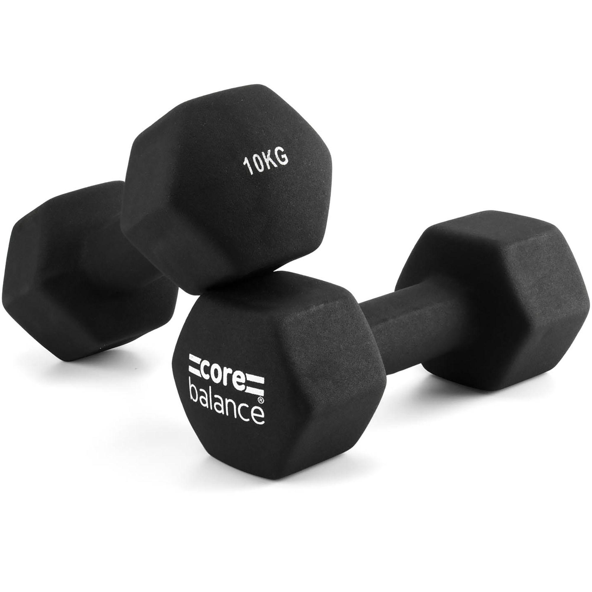 Neoprene Hex Dumbbells Set Of 2 Cast Iron Hexagonal Hand Weights Core Balance by CORE BALANCE Neoprene Hex Dumbbells Set Of 2 Cast Iron Hexagonal Hand Weights Core Balance by CORE BALANCE
