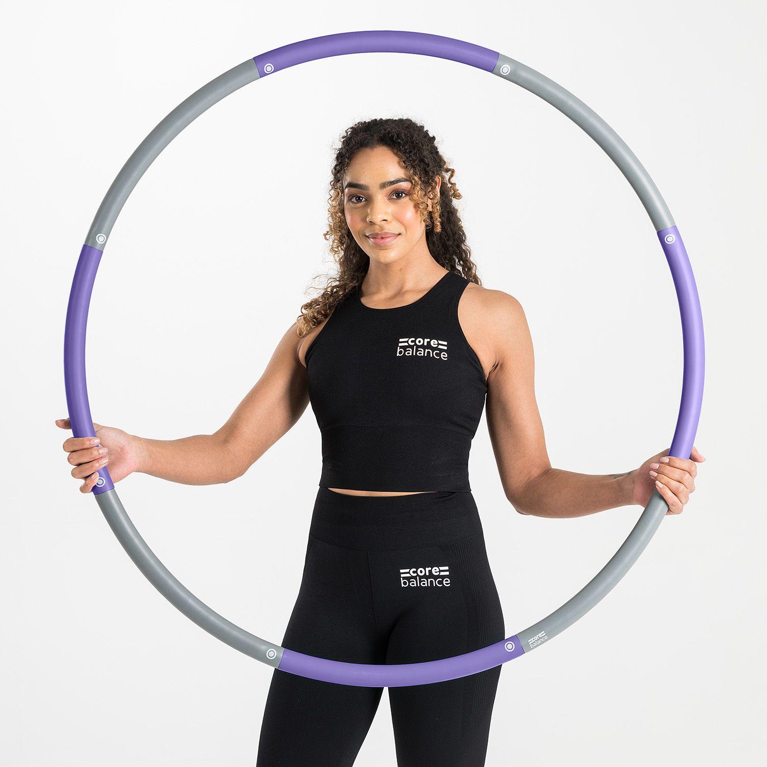 Weighted Hula Hoop Adjustable Padded Fitness Exercise 1kg 98cm Smooth by CORE BALANCE Weighted Hula Hoop Adjustable Padded Fitness Exercise 1kg 98cm Smooth by CORE BALANCE