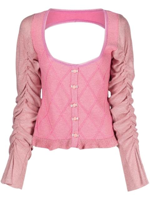 Elena draped-sleeve cardigan by CORMIO
