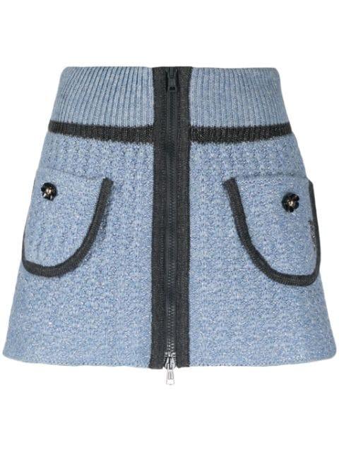 chunky-knit mini skirt by CORMIO