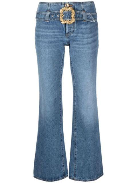cropped bootcut jeans by CORMIO