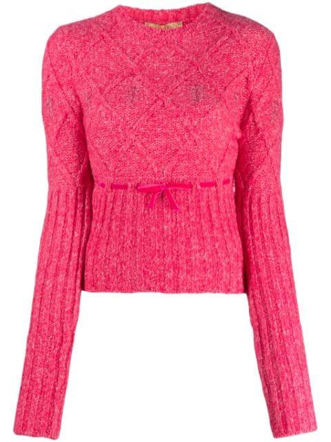 floral-embroidered sweater by CORMIO