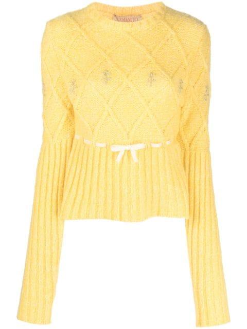 floral-embroidered sweater by CORMIO