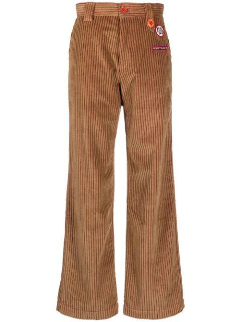 high-waisted corduroy trousers by CORMIO