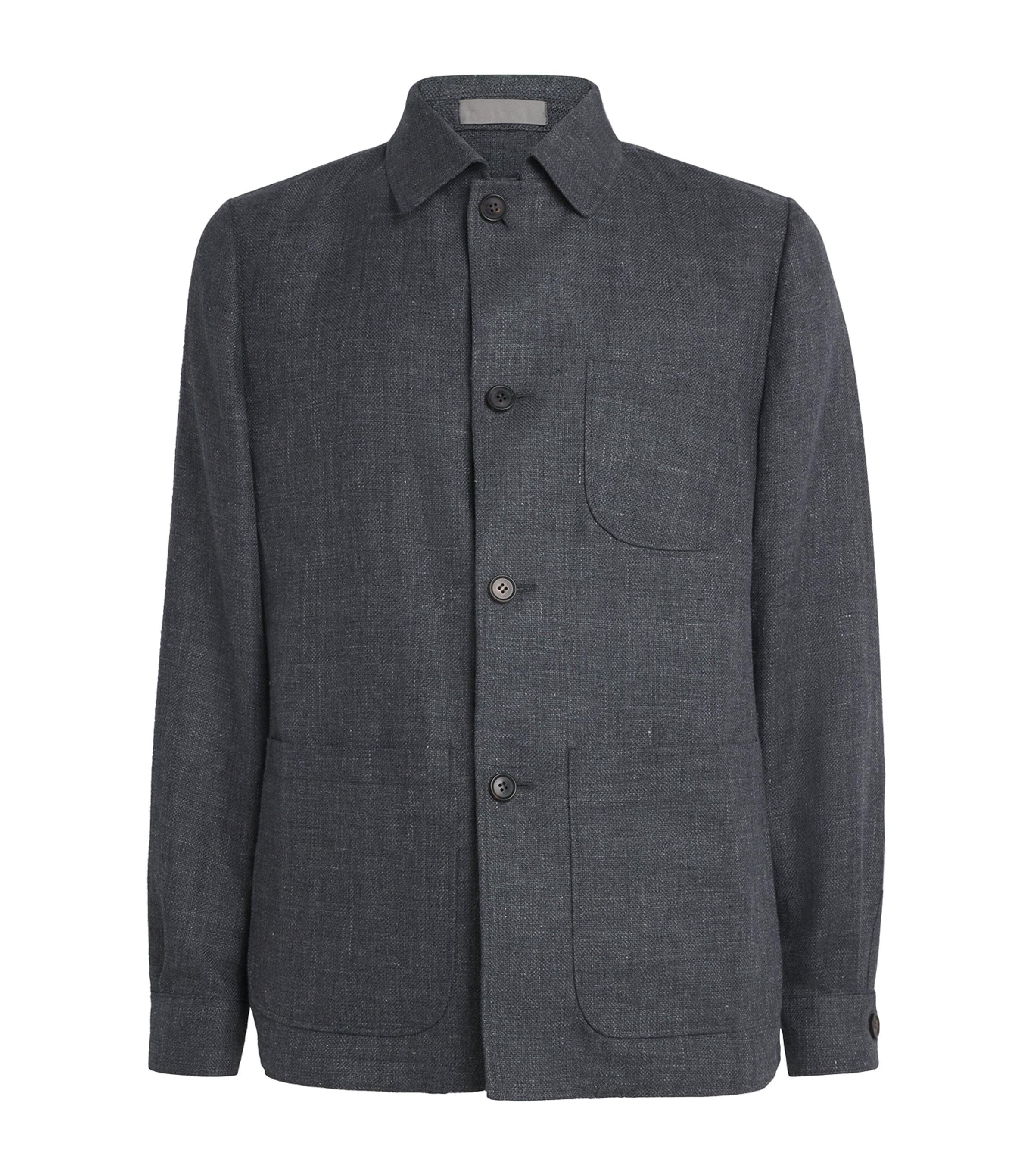 Corneliani Linen-Wool Overshirt by CORNELIANI