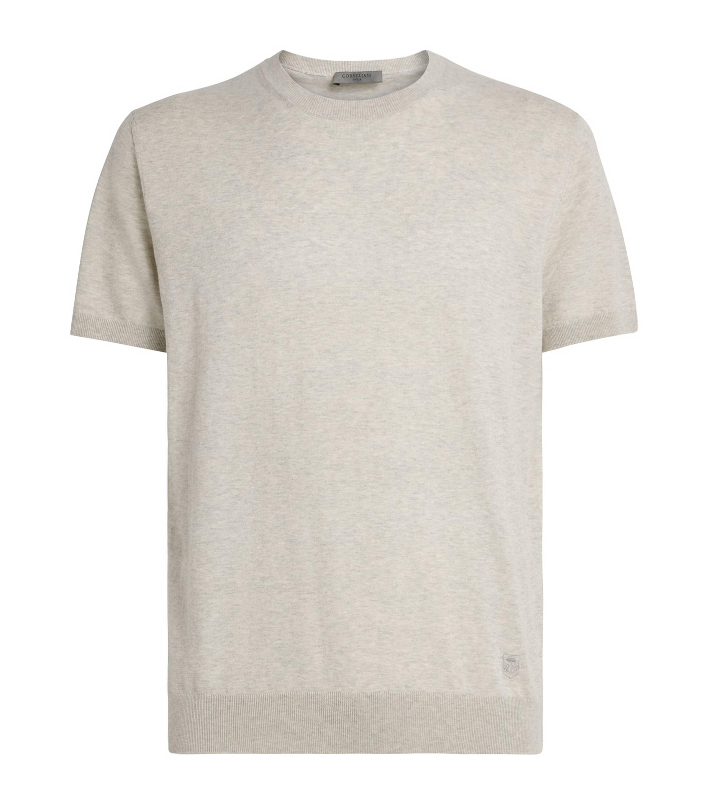 Corneliani Silk-Cotton Short-Sleeve Sweater by CORNELIANI