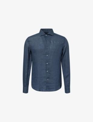 Long-Sleeve Linen Shirt by CORNELIANI