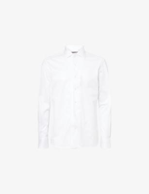 Long-Sleeve Regular-Fit Cotton Shirt by CORNELIANI
