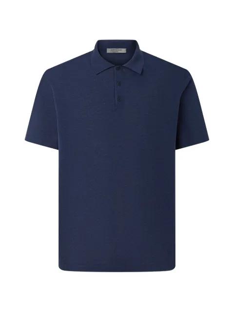 Pima ice fine-knit cotton polo shirt by CORNELIANI