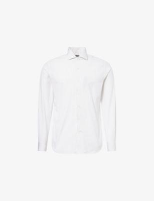 Pinstripe Cotton Poplin Shirt by CORNELIANI