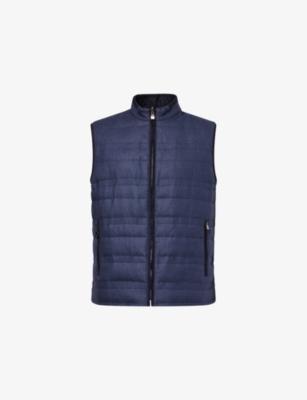 Quilted Reversible Silk and Wool-Blend Gilet by CORNELIANI