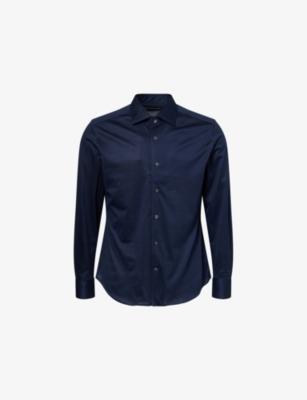 Regular-Fit Long-Sleeve Cotton Shirt by CORNELIANI