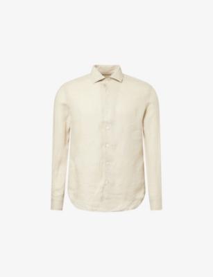 Short-Sleeve Linen Shirt by CORNELIANI