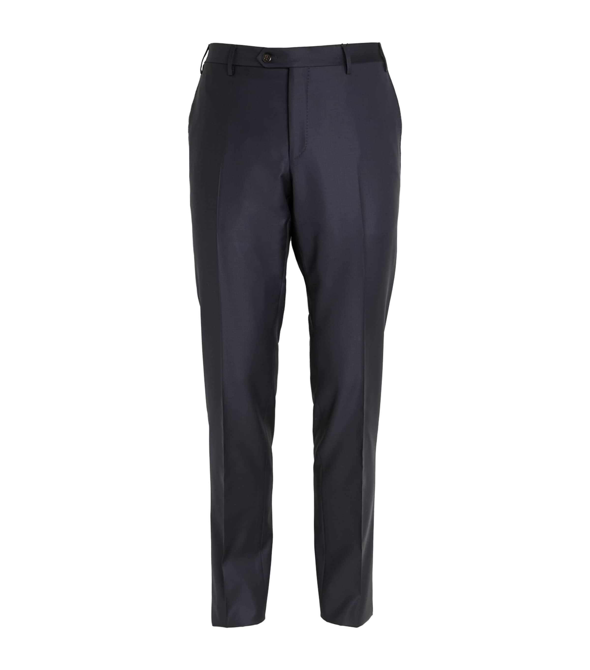 Virgin Wool Slim Tailored Trousers by CORNELIANI