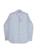awning-stripe french-collar shirt by CORNELIANI