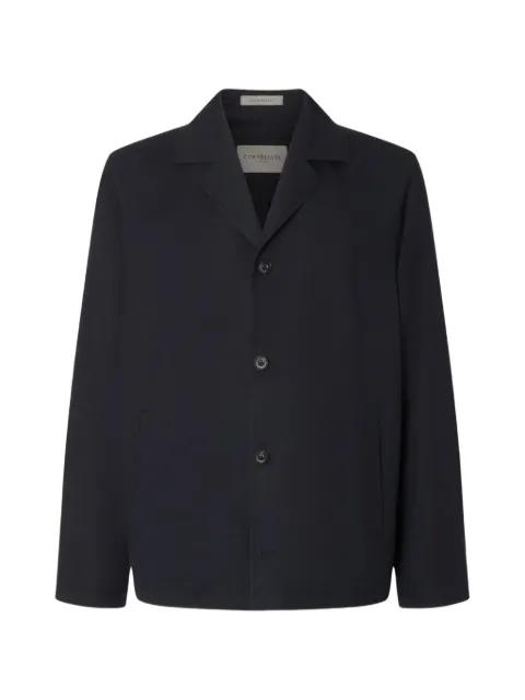 button virgin wool overshirt by CORNELIANI