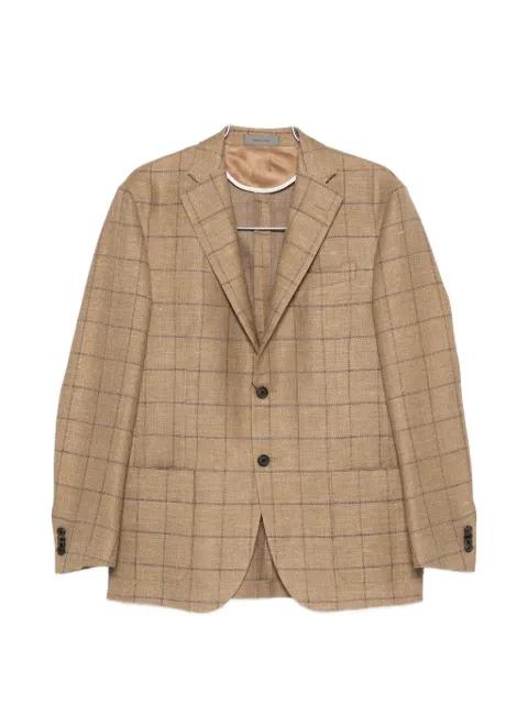 checked button jacket by CORNELIANI