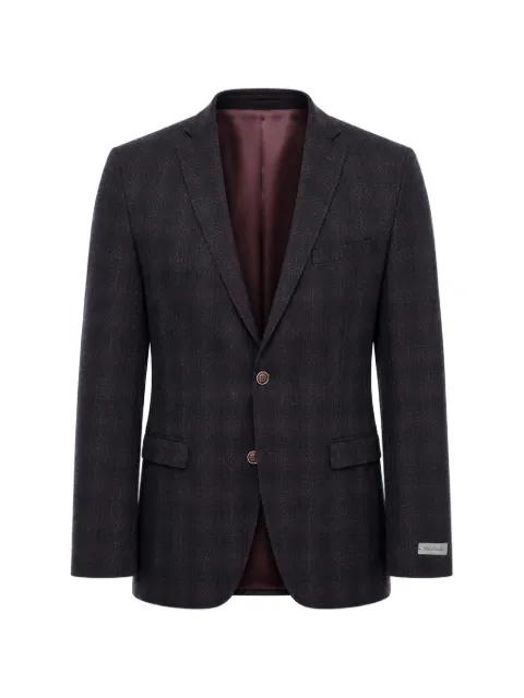 checked single-breasted blazer by CORNELIANI