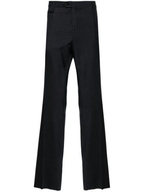 checked tailored wool trousers by CORNELIANI