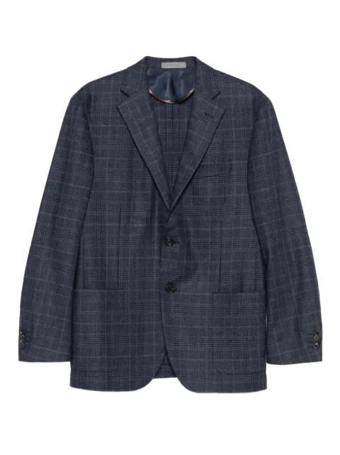 checked two-button blazer by CORNELIANI