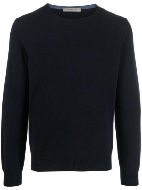 crew-neck fine-knit jumper by CORNELIANI