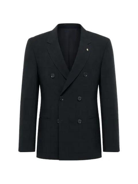 double-breasted checked blazer by CORNELIANI