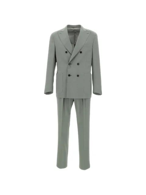 double-breasted patch pocket suit by CORNELIANI