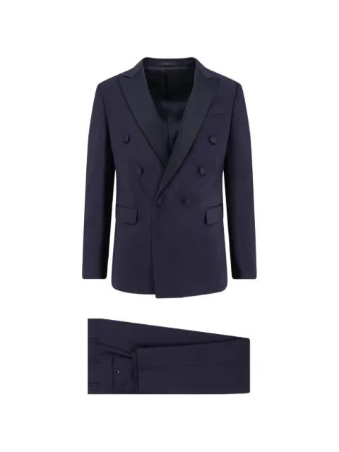 double-breasted peak lapel blazer by CORNELIANI