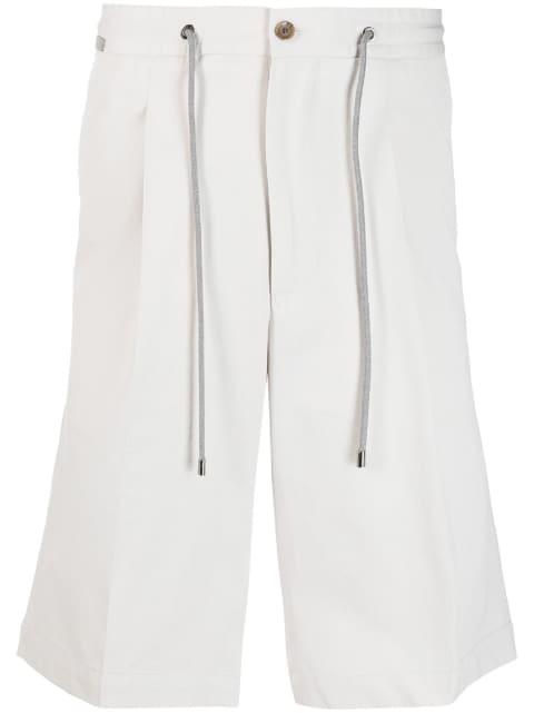 drawstring-waist chino shorts by CORNELIANI