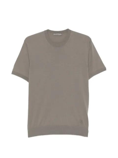 embroidered-logo T-shirt by CORNELIANI
