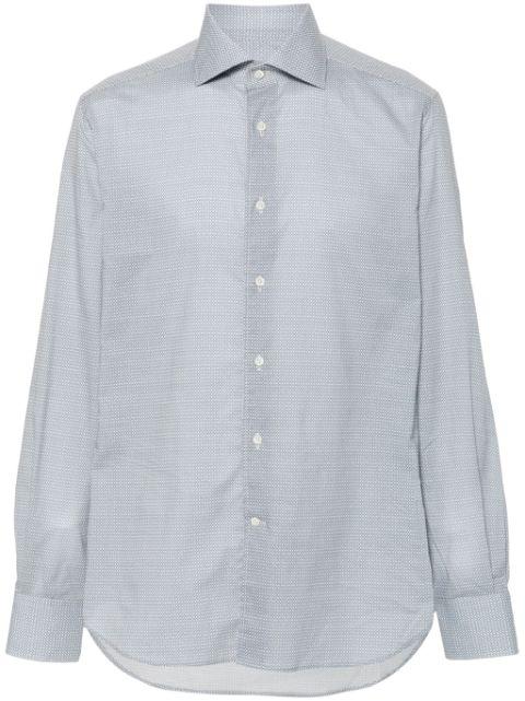 geometric-pattern shirt by CORNELIANI