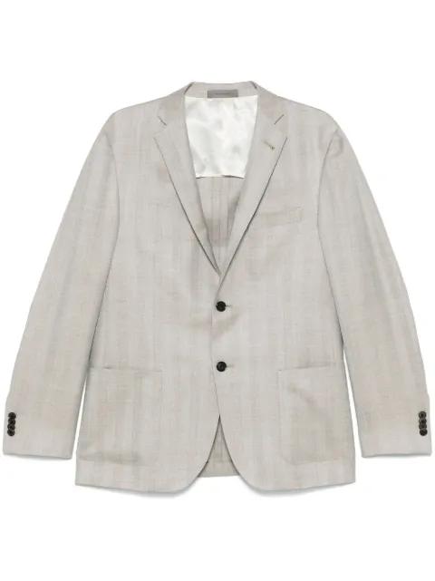 herringbone-pattern blazer by CORNELIANI