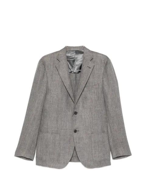 herringbone-patterned blazer by CORNELIANI