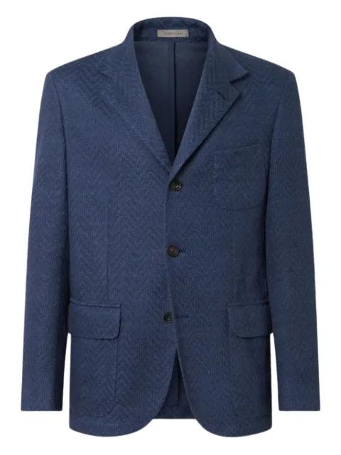 herringbone three-button jacket by CORNELIANI