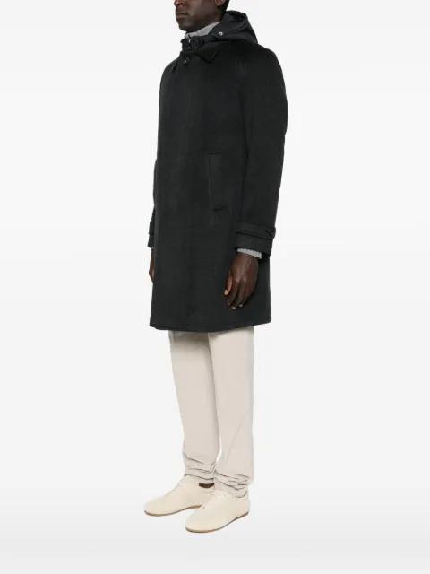 hoodied pocket coat by CORNELIANI