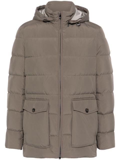 hoodied puffer jacket by CORNELIANI