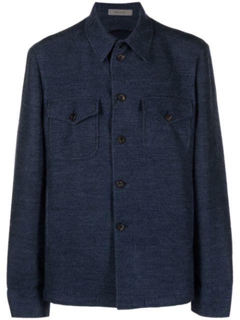jersey-knit long-sleeve shirt by CORNELIANI