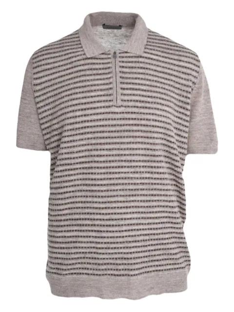 knitted half-zip polo shirt by CORNELIANI