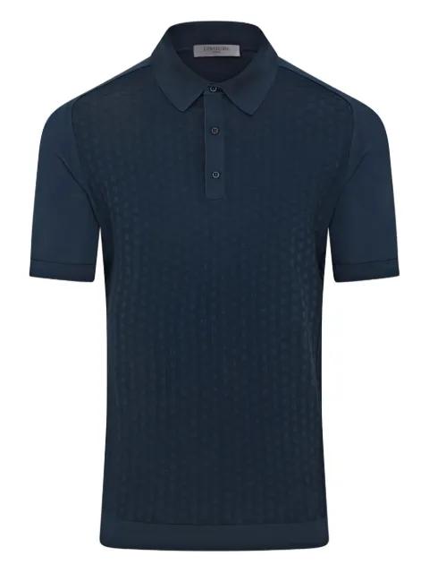 knitted short-sleeve polo shirt by CORNELIANI