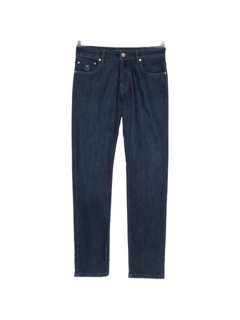logo-embroidered jeans by CORNELIANI