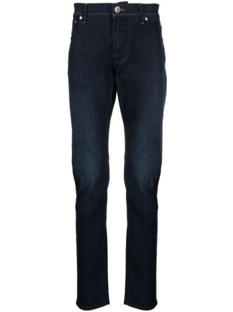 logo-embroidered straight jeans by CORNELIANI