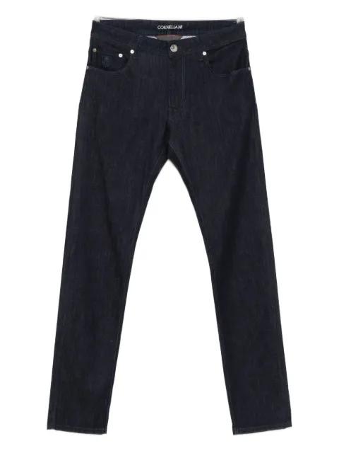 logo-patch jeans by CORNELIANI