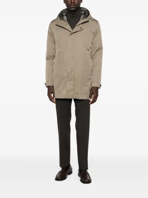 long-sleeve hoodied coat by CORNELIANI