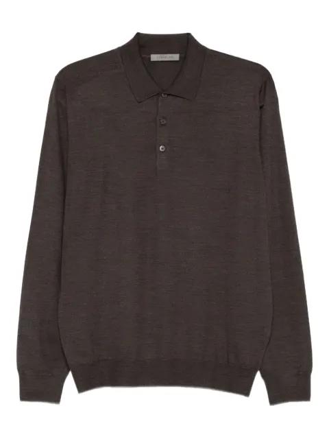 long-sleeve polo shirt by CORNELIANI