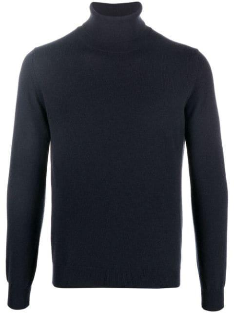 long-sleeve roll neck jumper by CORNELIANI