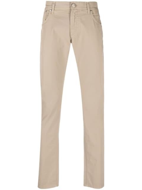 low-rise skinny trousers by CORNELIANI