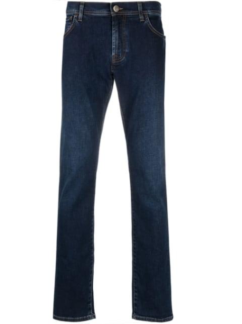 low-rise straight-leg jeans by CORNELIANI