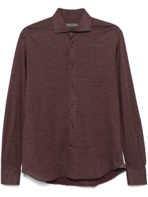 mélange-effect shirt by CORNELIANI