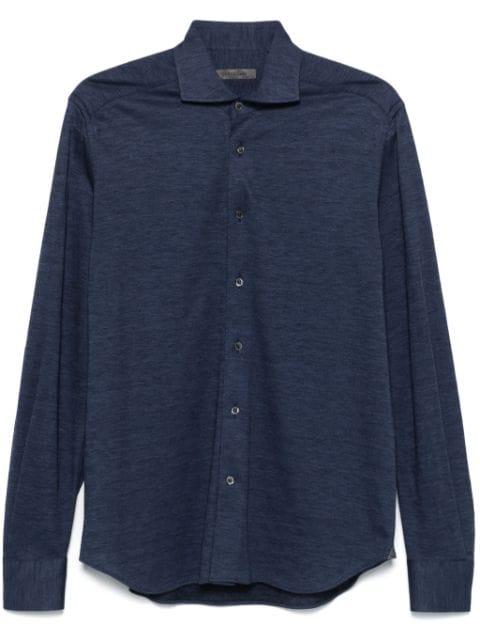 mélange-effect shirt by CORNELIANI